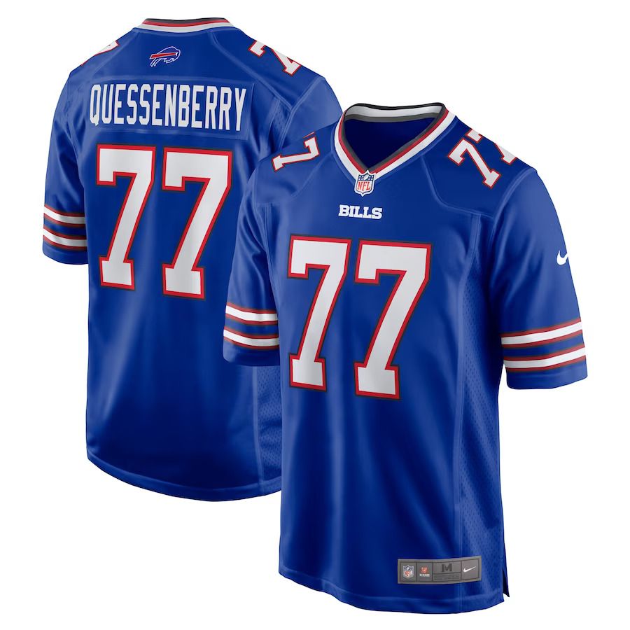Men Buffalo Bills #77 David Quessenberry Nike Royal Game Player NFL Jersey->buffalo bills->NFL Jersey